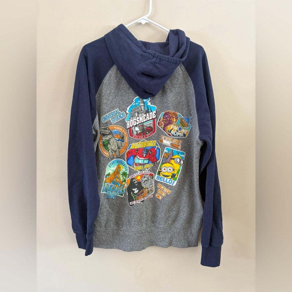 2024 Universal Studios Character Graphic Long Sleeve Hoodie Hooded Sweatshirt